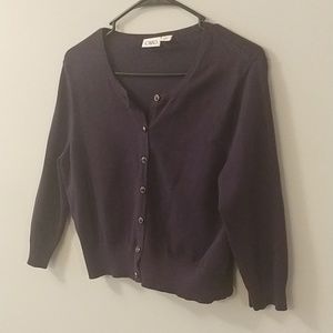 Navy Cropped Sweater